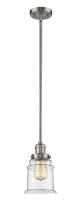 Innovations Lighting 201S-SN-G182-LED - Canton - 1 Light - 7 inch - Brushed Satin Nickel - Stem Hung - Mini Pendant