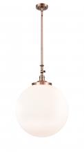 Innovations Lighting 206-AC-G201-18 - Beacon - 1 Light - 18 inch - Antique Copper - Stem Hung - Mini Pendant