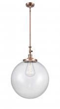 Innovations Lighting 206-AC-G204-18 - Beacon - 1 Light - 18 inch - Antique Copper - Stem Hung - Mini Pendant