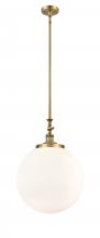 Innovations Lighting 206-BB-G201-16 - Beacon - 1 Light - 16 inch - Brushed Brass - Stem Hung - Mini Pendant