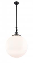 Innovations Lighting 206-BK-G201-18 - Beacon - 1 Light - 18 inch - Matte Black - Stem Hung - Mini Pendant