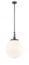 Innovations Lighting 206-OB-G201-16 - Beacon - 1 Light - 16 inch - Oil Rubbed Bronze - Stem Hung - Mini Pendant