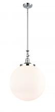 Innovations Lighting 206-PC-G201-16 - Beacon - 1 Light - 12 inch - Polished Chrome - Stem Hung - Mini Pendant