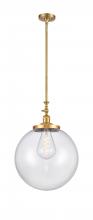 Innovations Lighting 206-SG-G202-16 - Beacon - 1 Light - 12 inch - Satin Gold - Stem Hung - Mini Pendant