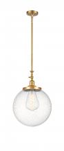 Innovations Lighting 206-SG-G204-14 - Beacon - 1 Light - 12 inch - Satin Gold - Stem Hung - Mini Pendant