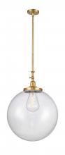 Innovations Lighting 206-SG-G204-18 - Beacon - 1 Light - 12 inch - Satin Gold - Stem Hung - Mini Pendant