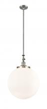 Innovations Lighting 206-SN-G201-16 - Beacon - 1 Light - 12 inch - Brushed Satin Nickel - Stem Hung - Mini Pendant