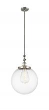 Innovations Lighting 206-SN-G202-14 - Beacon - 1 Light - 12 inch - Brushed Satin Nickel - Stem Hung - Mini Pendant