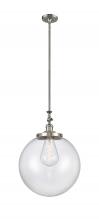 Innovations Lighting 206-SN-G202-16 - Beacon - 1 Light - 16 inch - Brushed Satin Nickel - Stem Hung - Mini Pendant