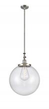 Innovations Lighting 206-SN-G204-16 - Beacon - 1 Light - 12 inch - Brushed Satin Nickel - Stem Hung - Mini Pendant