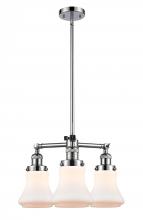 Innovations Lighting 207-PC-G191-LED - Bellmont - 3 Light - 18 inch - Polished Chrome - Stem Hung - Chandelier