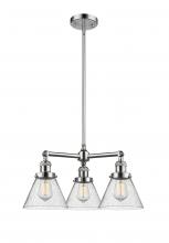 Innovations Lighting 207-PC-G44-LED - Cone - 3 Light - 22 inch - Polished Chrome - Stem Hung - Chandelier