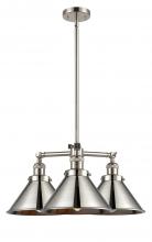 Innovations Lighting 207-PN-M10 - Briarcliff - 3 Light - 24 inch - Polished Nickel - Stem Hung - Chandelier