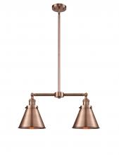 Innovations Lighting 209-AC-M13-AC-LED - Appalachian - 2 Light - 23 inch - Antique Copper - Stem Hung - Island Light