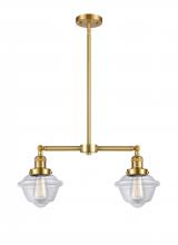 Innovations Lighting 209-SG-G532 - Oxford - 2 Light - 24 inch - Satin Gold - Stem Hung - Island Light