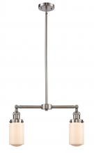 Innovations Lighting 209-SN-G311 - Dover - 2 Light - 21 inch - Brushed Satin Nickel - Stem Hung - Island Light