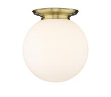 Innovations Lighting 221-1F-AB-G201-16 - Beacon - 1 Light - 16 inch - Antique Brass - Flush Mount