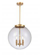 Innovations Lighting 221-3S-SG-G202-16 - Beacon - 3 Light - 16 inch - Satin Gold - Cord hung - Pendant