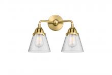 Innovations Lighting 288-2W-SG-G64 - Cone - 2 Light - 14 inch - Satin Gold - Bath Vanity Light