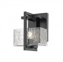 Innovations Lighting 312-1W-BK-CL - Striate - 1 Light - 5 inch - Black - Bath Vanity Light