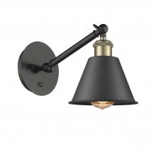 Innovations Lighting 317-1W-BAB-M8 - Smithfield - 1 Light - 7 inch - Black Antique Brass - Sconce