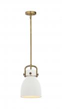 Innovations Lighting 410-1SS-BB-M412-8W - Newton Bell - 1 Light - 8 inch - Brushed Brass - Mini Pendant