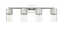 Innovations Lighting 428-4W-PN-G428-7CL - Bolivar - 4 Light - 31 inch - Polished Nickel - Bath Vanity Light