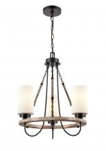 Innovations Lighting 442-3CR-BK-G4421 - Paladin - 3 Light - 19 inch - Matte Black - Chain Hung - Mini Chandelier