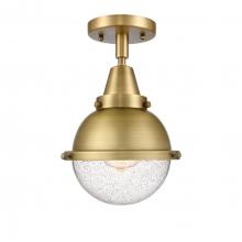 Innovations Lighting 447-1C-BB-HFS-64-BB - Hampden - 1 Light - 7 inch - Brushed Brass - Flush Mount