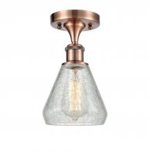 Innovations Lighting 516-1C-AC-G275 - Conesus - 1 Light - 6 inch - Antique Copper - Semi-Flush Mount