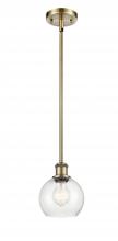 Innovations Lighting 516-1S-AB-G124-6-LED - Athens - 1 Light - 6 inch - Antique Brass - Mini Pendant