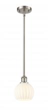 Innovations Lighting 516-1S-SN-G1217-6WV - White Venetian - 1 Light - 6 inch - Brushed Satin Nickel - Mini Pendant