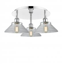 Innovations Lighting 516-3C-PC-G132 - Orwell - 3 Light - 20 inch - Polished Chrome - Flush Mount