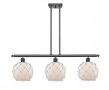 Innovations Lighting 516-3I-OB-G121-8RW - Farmhouse Rope - 3 Light - 36 inch - Oil Rubbed Bronze - Cord hung - Island Light