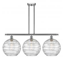 Innovations Lighting 516-3I-SN-G1213-12 - Athens Deco Swirl - 3 Light - 39 inch - Brushed Satin Nickel - Cord hung - Island Light