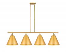 Innovations Lighting 516-4I-SG-MBC-12-SG - Berkshire - 4 Light - 50 inch - Satin Gold - Cord hung - Island Light