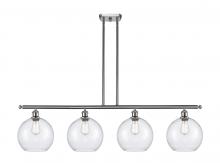 Innovations Lighting 516-4I-SN-G124-10 - Athens - 4 Light - 48 inch - Brushed Satin Nickel - Stem Hung - Island Light