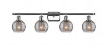 Innovations Lighting 516-4W-PC-G1213-6SM - Athens Deco Swirl - 4 Light - 36 inch - Polished Chrome - Bath Vanity Light