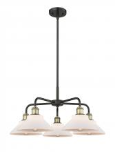 Innovations Lighting 516-5CR-BAB-G131 - Orwell - 5 Light - 26 inch - Black Antique Brass - Chandelier