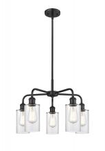 Innovations Lighting 516-5CR-BK-G802 - Clymer - 5 Light - 22 inch - Matte Black - Chandelier