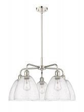 Innovations Lighting 516-5CR-PN-GBD-94 - Bristol - 5 Light - 27 inch - Polished Nickel - Chandelier