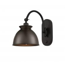 Innovations Lighting 518-1W-OB-M14-OB - Adirondack - 1 Light - 8 inch - Oil Rubbed Bronze - Sconce