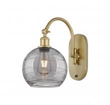 Innovations Lighting 518-1W-SG-G1213-8SM - Athens Deco Swirl - 1 Light - 8 inch - Satin Gold - Sconce