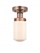 Innovations Lighting 616-1F-AC-G311 - Dover - 1 Light - 5 inch - Antique Copper - Semi-Flush Mount