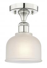 Innovations Lighting 616-1F-PN-G411 - Dayton - 1 Light - 6 inch - Polished Nickel - Flush Mount