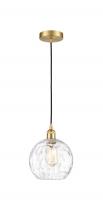 Innovations Lighting 616-1P-SG-G1215-8 - Athens Water Glass - 1 Light - 8 inch - Satin Gold - Cord hung - Mini Pendant