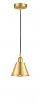 Innovations Lighting 616-1P-SG-M8-SG - Edison - 1 Light - 7 inch - Satin Gold - Mini Pendant