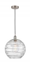 Innovations Lighting 616-1P-SN-G1213-12 - Athens Deco Swirl - 1 Light - 12 inch - Brushed Satin Nickel - Cord hung - Mini Pendant