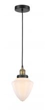 Innovations Lighting 616-1PH-BAB-G661-7 - Bullet - 1 Light - 7 inch - Black Antique Brass - Cord hung - Mini Pendant