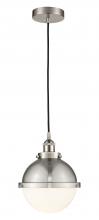 Innovations Lighting 616-1PH-SN-HFS-81-SN - Hampden - 1 Light - 9 inch - Brushed Satin Nickel - Cord hung - Mini Pendant